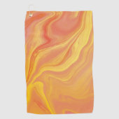Marmer met Zonsondergangsgloed Golfhanddoek (Voorkant)