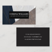Marmer Metal Geometric Visitekaartje (Voorkant / Achterkant)