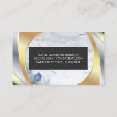 Marmer | Metallische Lagen Visitekaartje (Achterkant)