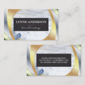 Marmer | Metallische Lagen Visitekaartje (Voorkant / Achterkant)