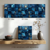 Marmer Mix 4x4 Vierkanten Blauw ID1186b Tegeltje