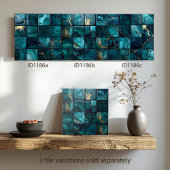 Marmer Mix 4x4 Vierkanten Teal ID1186b Tegeltje