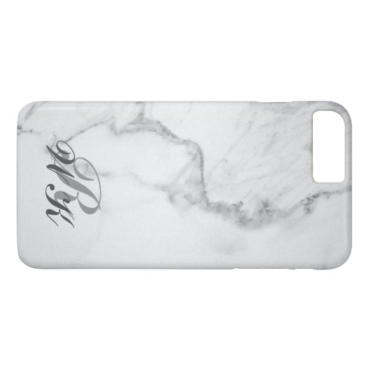 Marmer & Monogram iPhone 7 Plus Case-Mate iPhone Case (Achterkant (Horizontaal))