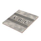  marmer Monogram Tegeltje (Zijkant)