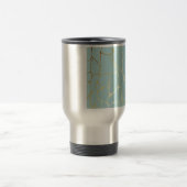 marmer, munt, goud, modern, trendy, mooi, chic, reisbeker (Center)