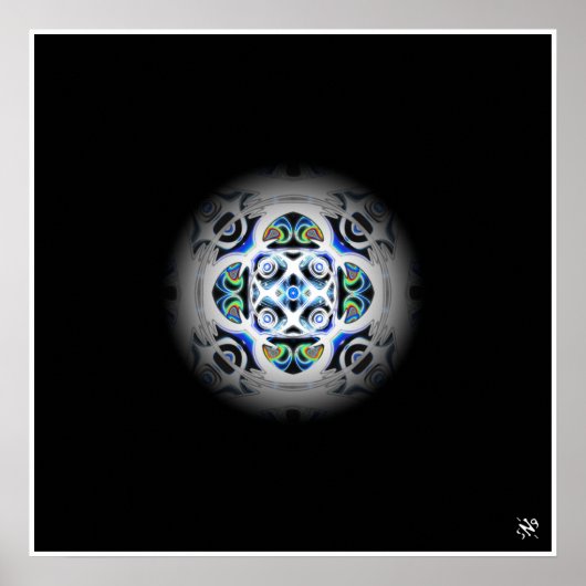 Marmer (n°1-inv marbles serie) poster (Voorkant)