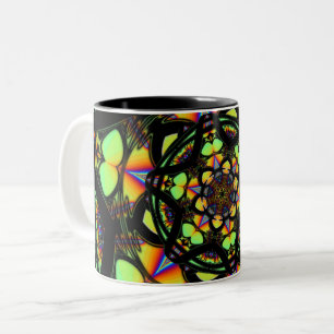 Marmer (n° 6 marbles reeks) tweekleurige koffiemok