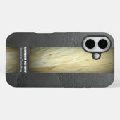 Marmer Naam Textuur in Aardetinten Case-Mate iPhone Case (Achterkant (horizontaal))