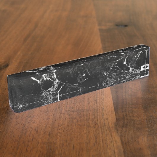 Marmer Naambordje (Zijkant)