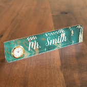 marmer naambordje (Zijkant)