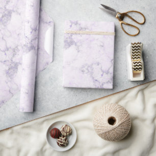 Marmer Natuursteen Grijs met Zachte Paarse Roze Ad Cadeaupapier