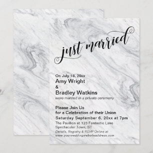 Marmer net getrouwd na het huwelijk kaart