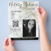 Marmer Notaris Services Foto Zakenvlucht Flyer (Hand)