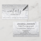 Marmer Notional loan Silglitter typografie Visitekaartje (Voorkant / Achterkant)