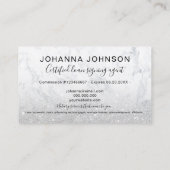 Marmer Notional loan Silglitter typografie Visitekaartje (Achterkant)