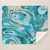Marmer Ocean Beach Sherpa Deken (Voorkant (horizontaal))