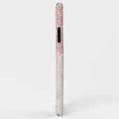 Marmer Ombre Blush Roze Gouden Glitter Patroon Case-Mate iPhone Case (Achterkant/rechts)