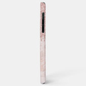 Marmer Ombre Blush Roze Gouden Glitter Patroon Case-Mate iPhone Case (Achterkant/links)