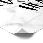 Marmer ontwerp | Inspirerende Quote Poster (Hoek)