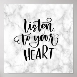 Marmer ontwerp | Inspirerende Quote Poster