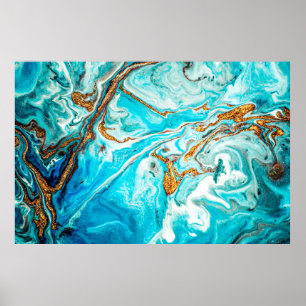 Marmer. oostelijke techniek. hedendaagse poster