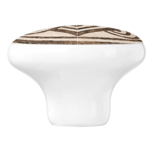 Marmer Ornament Keramische Knop (Zijkant)