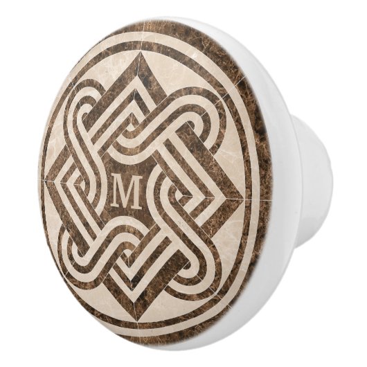 Marmer Ornament Keramische Knop (Rechts)