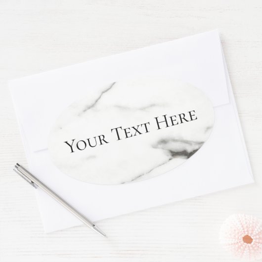 marmer ovale sticker (Envelop)