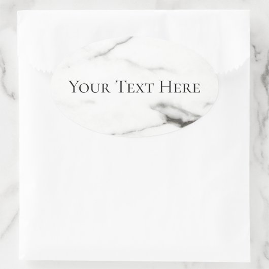 marmer ovale sticker (Tas)