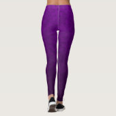 Marmer paars patroon leggings (Achterkant)