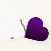 Marmer paars patroon notitieboek (Binnen)