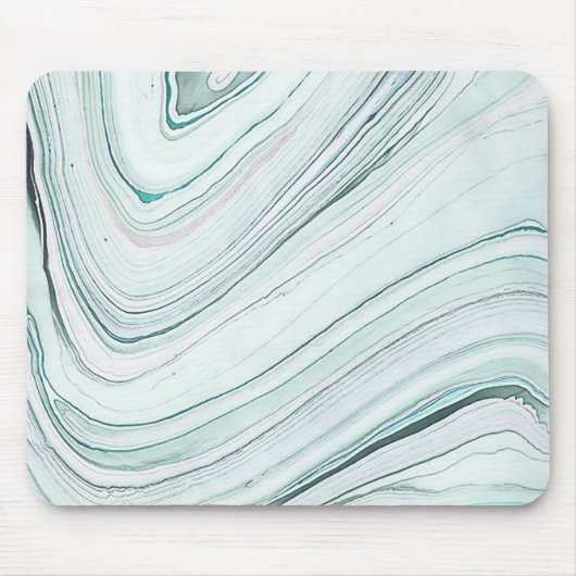 Marmer Paper, Aqua/Grey-Muismat Muismat (Voorkant)