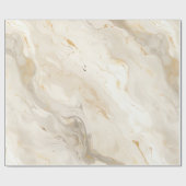 Marmer Pastel Crème Goud Cadeaupapier (Vlak)