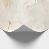 Marmer Pastel Crème Goud Cadeaupapier (Hoek)