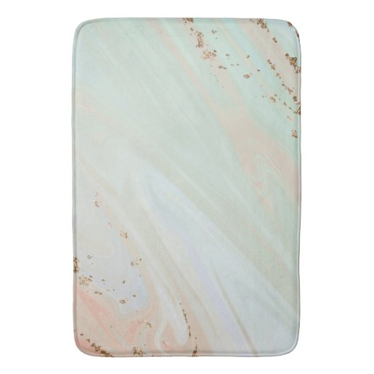 Marmer Pastel Stone Texture Glitter Waterverf Badmat (Voorkant Verticaal)