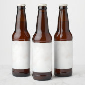 Marmer Pastel Stone Texture Glitter Waterverf Bier Etiket (Flessen)