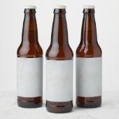 Marmer Pastel Stone Texture Glitter Waterverf Bier Etiket (Flessen)
