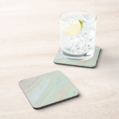 Marmer Pastel Stone Texture Glitter Waterverf Bier Onderzetter (Rechterzijde)