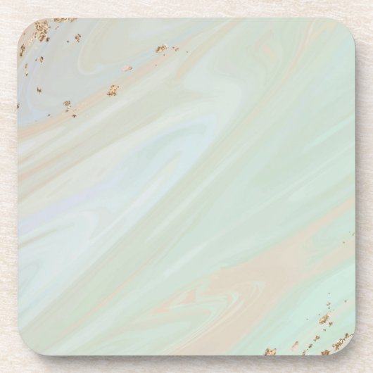 Marmer Pastel Stone Texture Glitter Waterverf Bier Onderzetter (Voorkant)