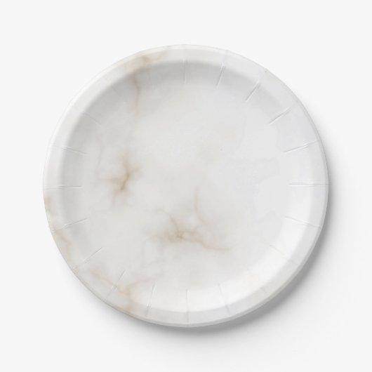 Marmer Pastel Stone Texture Glitter Waterverf Papieren Bordje (Voorkant)