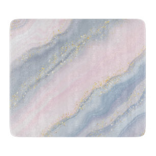 Marmer Pastel Stone Texture Glitter Waterverf Snijplank
