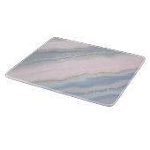 Marmer Pastel Stone Texture Glitter Waterverf Snijplank (Hoek)