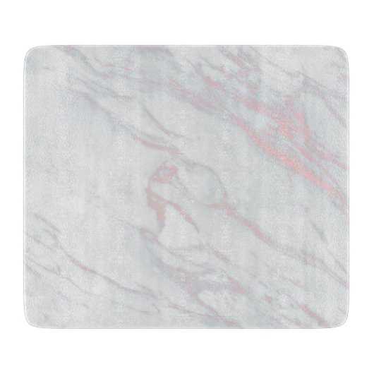 Marmer Pastel Stone Texture Glitter Waterverf Snijplank (Voorkant)