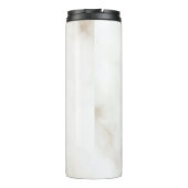 Marmer Pastel Stone Texture Glitter Waterverf Thermosbeker (Achterkant)