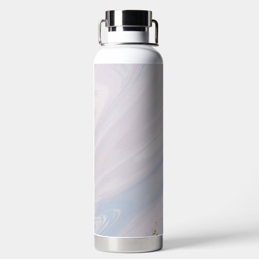 Marmer Pastel Stone Texture Glitter Waterverf Waterfles (Achterkant)