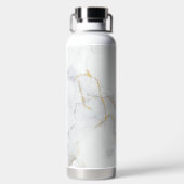 Marmer Pastel Stone Texture Glitter Waterverf Waterfles (Achterkant)