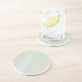 Marmer Pastel Stone Texture Glitter Waterverf Zandsteen Onderzetter (Zijkant)