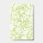 Marmer Patroon Groen Badge (Achterkant)