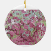 Marmer Patroon Kerst Ornament (Achterkant)
