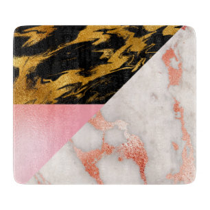 Marmer Pattern Geometric Cutting Board Snijplank